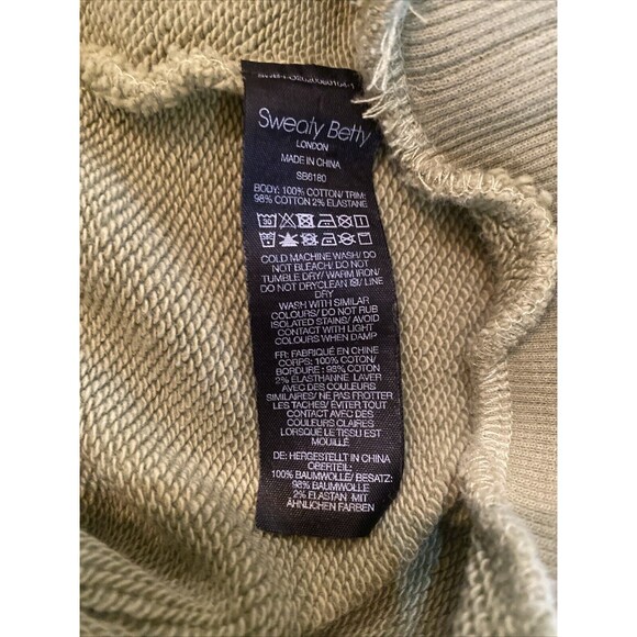 Sweaty Betty Sweatshirt Green Crewneck Pullover Athleisure Lounge Active Size XL - Picture 13 of 13